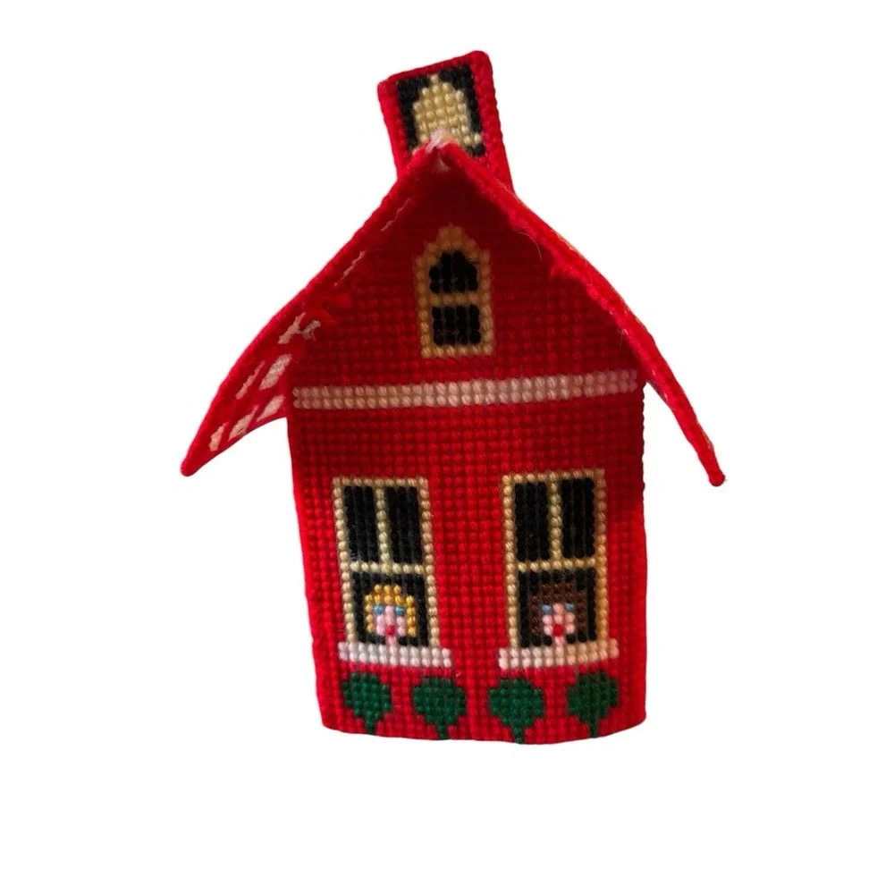 Homemade Little Red‎ Schoolhouse Kleenex Tissue Cover Great 4 Teachers & School